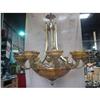 Image 1 : Cast Bronze and alabaster chandelier #1471496