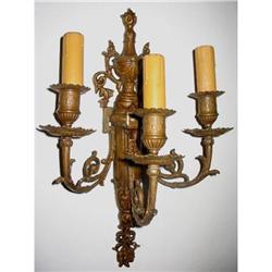 Magnificent Pair of 19thC Bronze French Sconces#1471538