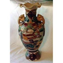 Satsuma Vase Early Piece 12.5" Tall #1484870