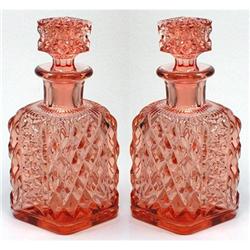 Elegant Depression Glass Perfume Decanter Set #1485221