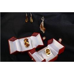 HUGE STERLING SILVER Estate Lot AMBER Million $#1485276