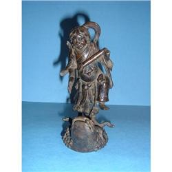 Bronze figure dancing on the back of a giant  #1485310