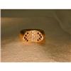 Image 1 : Estate 22K 24K Pave Pink Sapphire Onyx Ring #1485420