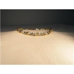 Estate 14K YG 3 Carat Baguette Diamond Bracelet#1485468