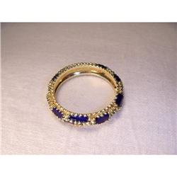Estate 18K YG Enameled Hidalgo Designer Ring #1485492