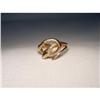 Image 1 : Estate 14K Pink Rose Gold Textured Snake Ring #1485555