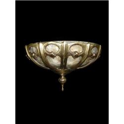 A pair of bronze and alabaster sconces #1485621