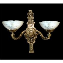 A pair of alabaster sconces #1485630