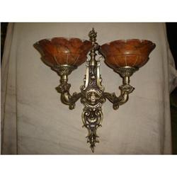 A pair of alabaster sconces #1485639