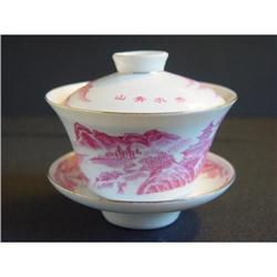 a suit of Chinese  White & red porcelain tea #1485656