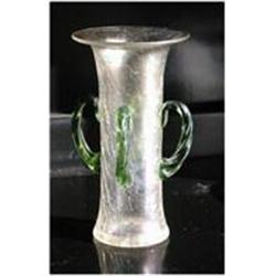 Loetz Vase - Four Emerald Green Color Handles #1485696