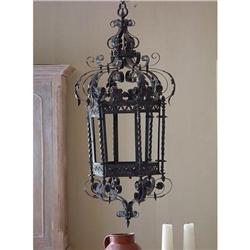 ORNATE 19th C. ITALIAN Iron LANTERN Frame #1485702