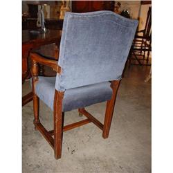 English Chair with Blue Fabric #1485762