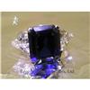 Image 1 : RHJ Octagon Synthetic Sapphire Ring & CZs #1492402