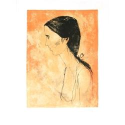 Girl on Orange #1492705