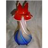 Blown Art Glass Vase Red #1492821
