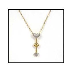 18K GOLD TRILOGY DIAMOND NECKLACE(was $330) #1492846