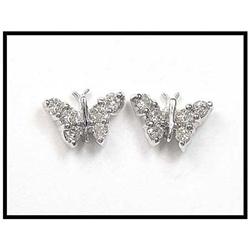 SWEET DIAMOND BUTTERFLY EARRINGS WERE $295 #1492851