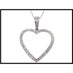 BIG DIAMOND HEART PENDANT WAS $350.00 #1492854
