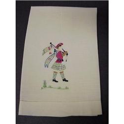 ANTIQUE GUEST TOWEL*SCOTISH * #1492884