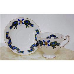 Tea Cup & Saucer Scottish TARTAN #1492963