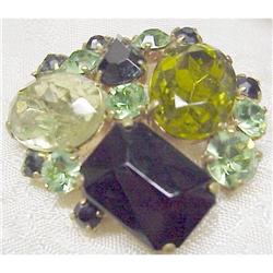 RHINESTONE BROOCH - MULTI COLOR STONES #1492981