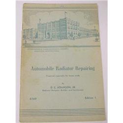 50's  AUTOMOBILE RADIATOR REPAIRING BOOK #1492987