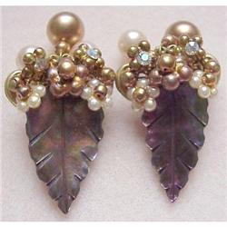 SPECTACULAR VINTAGE CLIP ON EARRINGS #1493002