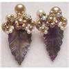 Image 1 : SPECTACULAR VINTAGE CLIP ON EARRINGS #1493002