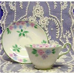 Demitasse English China Cup & Saucer  #1493027