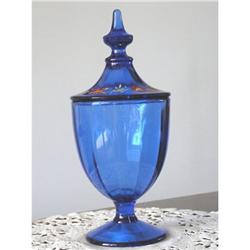 Cobalt Glass Compote #1493047
