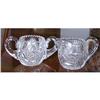 Image 1 : Cut Glass creamer and sugar #1493063