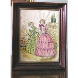 Framed Needlepoint Picture #1493068