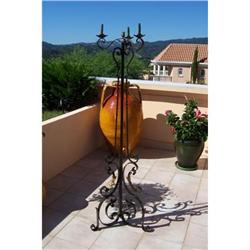 French wrought iron lamp stand #1493183