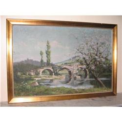 French Painting "Apple tree" signed E.Lebrun #1493191