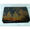 Image 1 : FRENCH LACQUER BOX STAMP BOX 1870 CHINOISERE #1493216