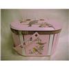 Pink Decoupage Wooden Purse With Birds #1493402