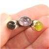 STERLING SILVER Estate RAINBOW TOURMALINE Ring #1493405