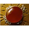 STERLING SILVER Estate CARNELIAN AGATE Pendant #1493411
