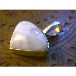 STERLING SILVER Estate RARE ICE QUARTZ Pendant #1493427