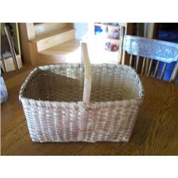 Splint market Basket/Wood Handle #1493464