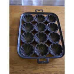 Cast Iron Turks Head Muffin Pan #20 #1493476