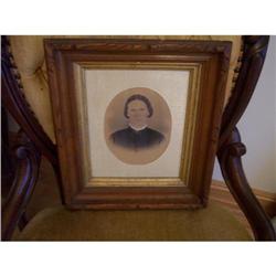 Beautiful Antique Frame with Picture of Lady #1493502
