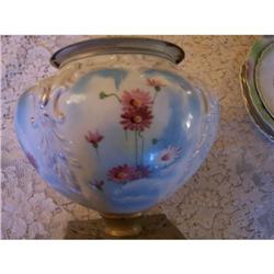 Antique Hand Painted Lamp Base #1493520