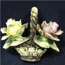 Porcelain Basket of Flowers #1493546