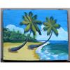 3 ORIG PAINTINGS OF OCEANSIDE COCONUT PALM #1493570