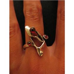 Vintage Modernist Ring Sterling Silver Israel #1493586