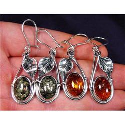TWO pairs of Remarkable Baltic Amber Earrings #1493613