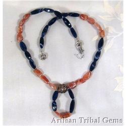 Sunstone Agate Gemstone Necklace #1493624