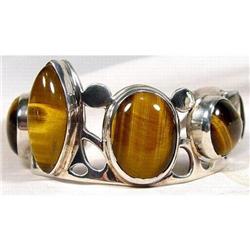 Tigereye Perfection~Silver Cuff Bracelet #1493637